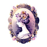Cumpara ieftin Sticker decorativ, Woman, Alb, 65 cm, 8997ST, Oem
