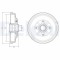 Tambur frana Kia Rio I Liftback (Dc) 07.00-04.06, Rio I Sedan (Dc) 07.00-04.06, Spate, 1.3, 1.5 16V, 1.5, DELPHI