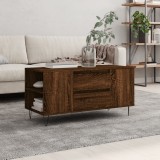Gossi masuta de cafea, stejar maro, 102x44,5x50 cm, lemn prelucrat