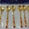 Set de 6 lingurite aurii