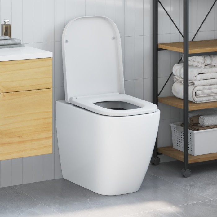 vidaXL Capac WC cu eliberare rapidă, &icirc;nchidere lentă, alb, duroplast