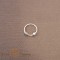 Piercing nas unisex cu 2 decoratiuni, argint 925 - diametru 1 cm