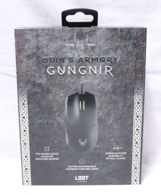 Mouse gaming 16000 dpi RGB USB cu fir L33T Odyn&amp;#039;s Armory Gungnir - sigilat foto