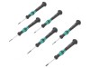 Kit Șurubelnițe de Precizie Microstix Phillips și Plată cu Etui, Wera