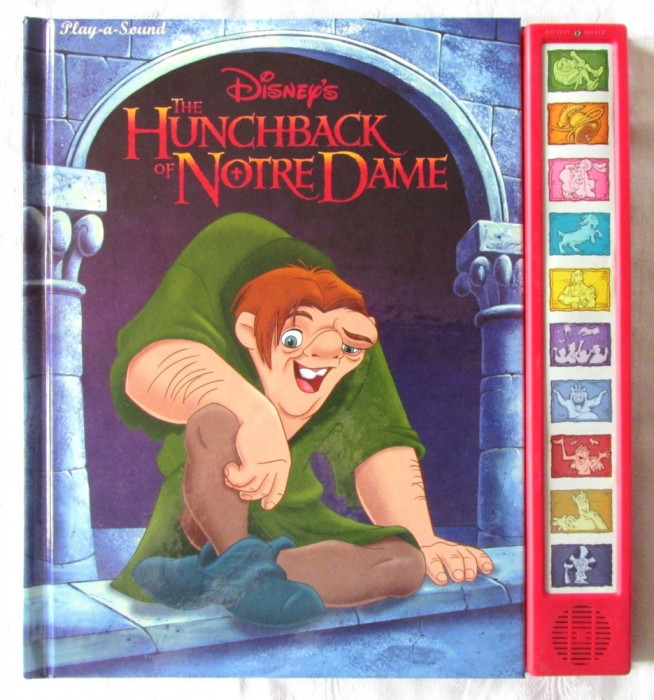 &quot;Disney&#039;s THE HUNCHBACK OF NOTRE DAME&quot; - Carte in limba engleza, cu sunet, 1996