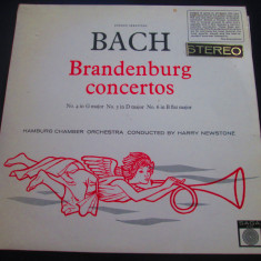 J.S. Bach, H. Newstone - Brandenburg Concertos 4,5 &6 _ vinyl,LP_Saga(1965,UK)