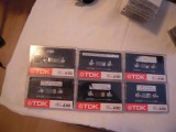 LOT 6 Casete Audio TDK (5 x 60 min + 1 x 90 min) Normale Sigilate