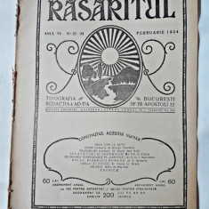 Revista Rasaritul, anul VI, nr.21-24/1924