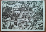 Carte postala, Bucuresti, Scoala Centrala de Fete, vedere din aeroplan