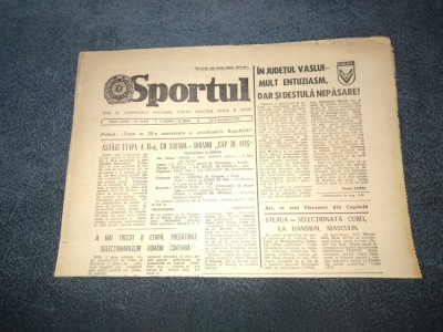 ZIARUL SPORTUL 2 DECEMBRIE 1982 foto