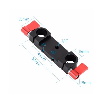 Bracket 15mm Rig 2 Orificii foto