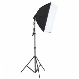 Cumpara ieftin Kit Lumina Continua Softbox pentru Studio Foto sau Videochat cu Suport Trepied Reglabil 78-230cm, Palmonix