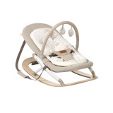 Balansoar bebe Jane Kalm Desert, pliabil, lemn mesteacan, spatar reglabil, bara jucarii