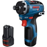 Bosch GSR 12V-35 HX - Masina de insurubat cu 2 acumulatori Li-Ion 12 V 3 Ah 35 Nm motor fara perii turatie reglabila