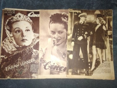 3 REVISTE CINEMA 1938 1940 foto
