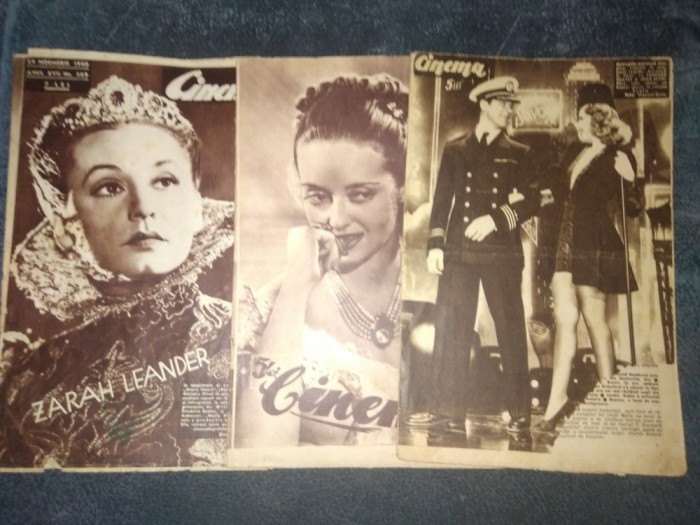 3 REVISTE CINEMA 1938 1940