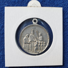 Moneda - Marturie de Botez - Medalion vechi - religie - Biserica #1