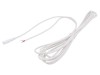 Cablu Alb DC 5.5/2.5 Soclu Drept 5m 1x1mm2, WEST POL