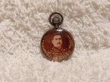 argint MEDALION cu LOCAS 2 FOTO rara BELGIA 1850 BIEDERMEIER de colectie SUPERB