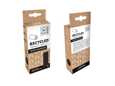 Pungi igienice cu manere RECYCLED M-PETS, lavanda, 60 buc AnimaPet MegaFood foto