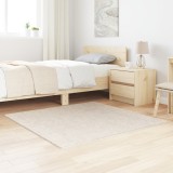 vidaXL Covor shaggy cu pile &icirc;nalte crem 120x120 cm PP