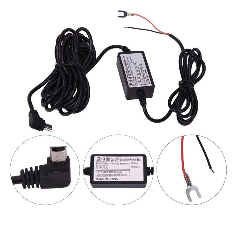Alimentator Mini USB 12V la 5V 2A pt camera auto Dash Cam lungime 3M |  Okazii.ro
