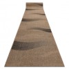 Traversa sisal Floorlux model 20212 coffe si negru, 120 cm, Dreptunghi