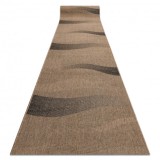 Traversa sisal Floorlux model 20212 coffe si negru, 70 cm
