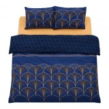 Lenjerie kingsize, bumbac,132 TC, Wave