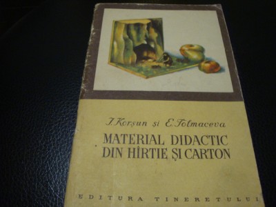 Korsun / Tolmaceva Material didactic din hartie si carton 1955 foto