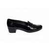 Pantofi dama, din piele naturala, croco lac, cu toc de 5cm, P18NCR