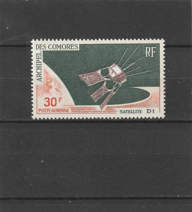 Comore , Colonii franceze 1966 - Omnibuse , Lansarea satelitului D1, dantelate , MNH , Mi.74