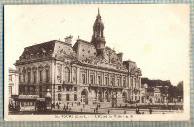 AD 60 C. P. VECHE - TOURS - L&amp;#039;HOTEL DE VILLE -FRANTA - 1919 foto