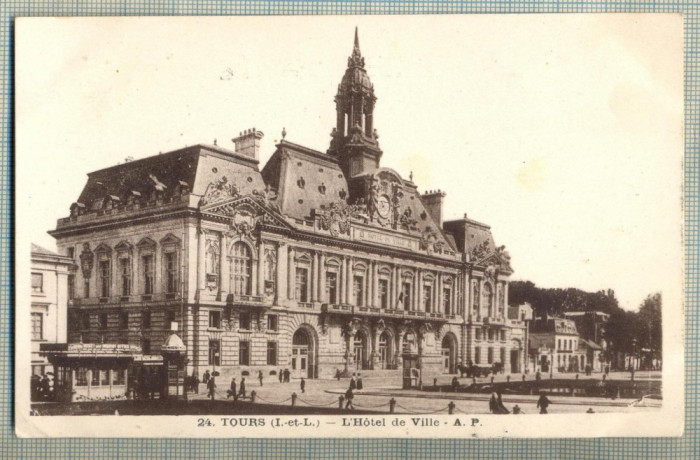 AD 60 C. P. VECHE - TOURS - L&#039;HOTEL DE VILLE -FRANTA - 1919