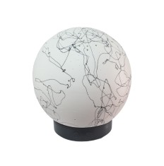 Difuzor umidificator aromaterapie sfera ceramica pictata Li-TC01-Bl