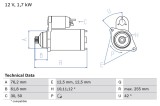 BOSCH 0 986 020 260 starter