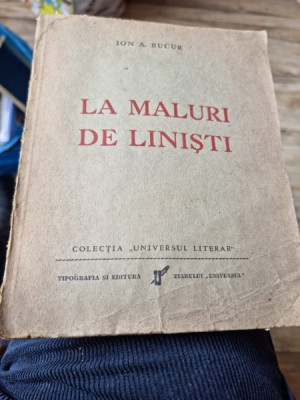 Ion A. Bucur - La maluri de linisti foto