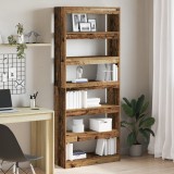 VidaXL Raft din lemn vechi Lemn vechi Lemn prelucrat 80 x 30 x 198 cm