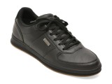 Pantofi sport barbati Skechers negri piele ecologica Memory Foam Air-Cooled Clasic Fit