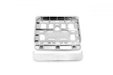 Suport numar inmatriculare cromat pentru scooter 11.4 x 14cm, Amio