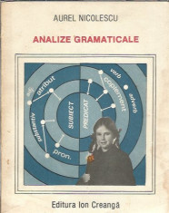 Aurel Nicolescu - Analize Gramaticale foto