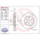 Set disc frana Nissan Navara Np300 (D40) 10.04-, Navara Np300 (D40) 07.08-, Pathfinder 3 (R51) 01.05-, Fata, 296X28mm, ventilat, BREMBO