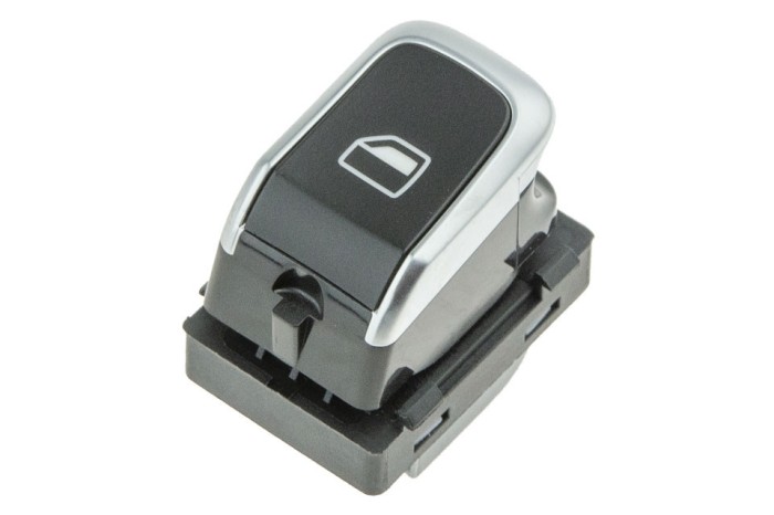 Comutator macara geam Audi A4 (B8) 2007-2015, A5 2007-2017, Q5 (8R), 2008-2017, Cromata, NTY EWS-AU-020, fata si spate