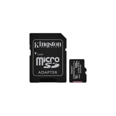 Card MicroSD Kingston 128gb cu adaptor SD Cod: 18546 foto