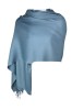 Esarfa tip sal din casmir, albastru petrol, 180x70 cm, Marime universala