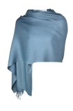 Esarfa tip sal din casmir, albastru petrol, 180x70 cm, Marime universala