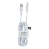 Cablu Date &amp; Incarcare MicroUSB (Alb) 2 Metri C281