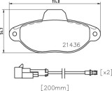 BREMBO P 24 147 PRIME LINE set placute frana,frana disc