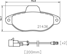 BREMBO P 24 147 PRIME LINE set placute frana,frana disc foto