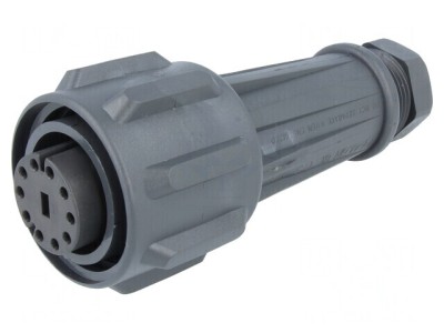 Conector: circular mufă mamă PIN: 10 EXPlora Contacte: alamă: cod: EXP-0911/10/S, foto